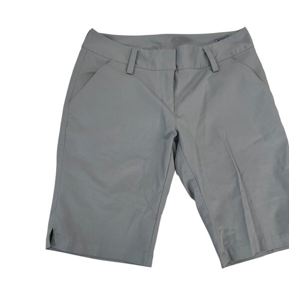 Adidas ClimaLite Womens Gray Bermuda Golf Shorts Size 2 Lightweight & Breathable - Picture 6 of 12